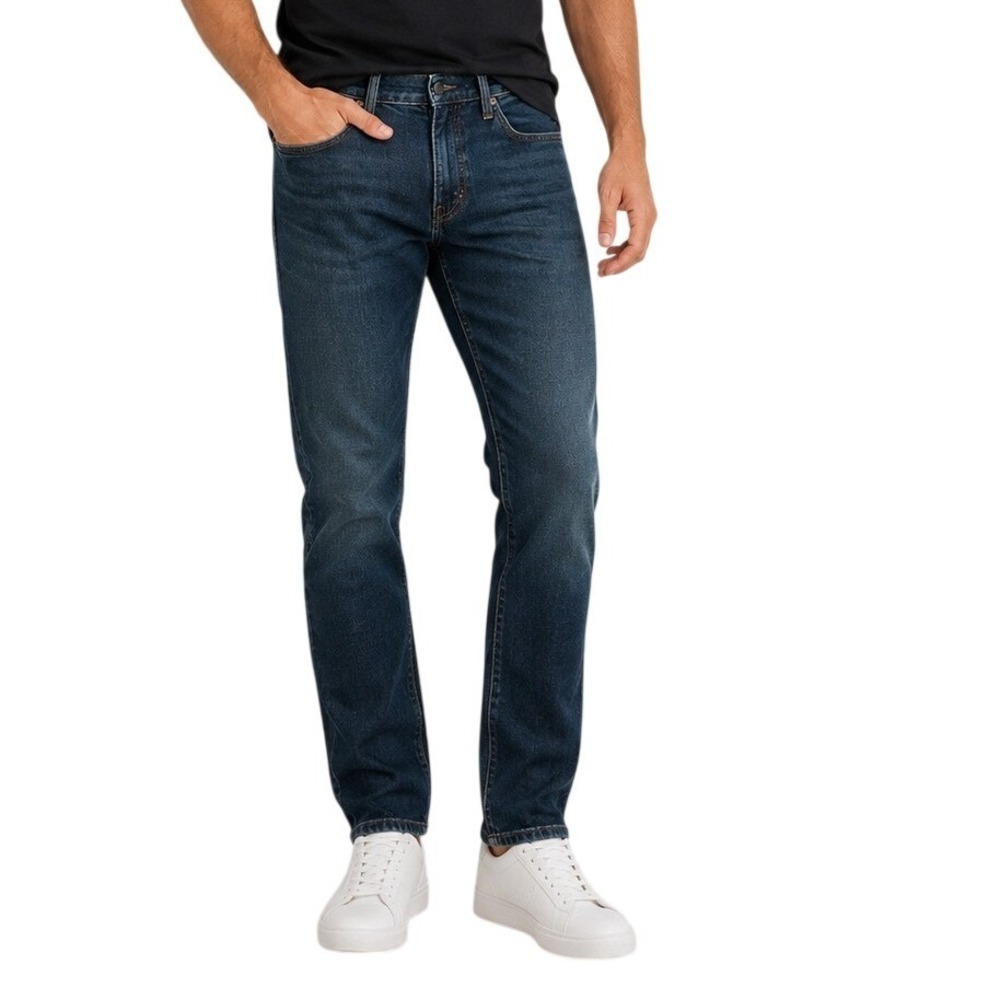Levis‎ 511 Dark Wash Blue Denim Stretch Slim Fit Jeans Men's 32x32
